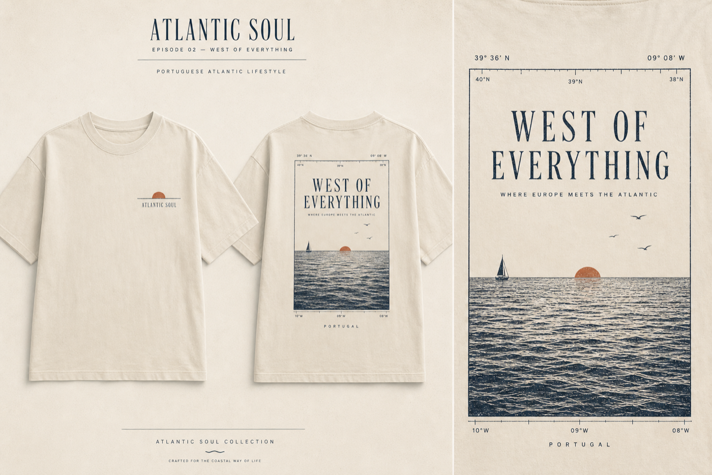 Atlantic Soul West of Everything Heavyweight T-Shirt