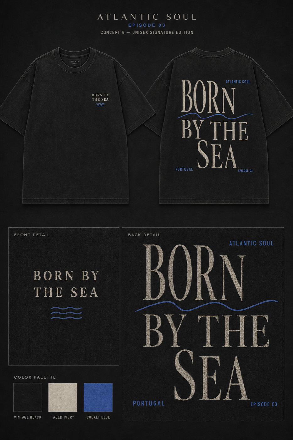 Atlantic Soul Born by the Sea Heavyweight T-Shirt