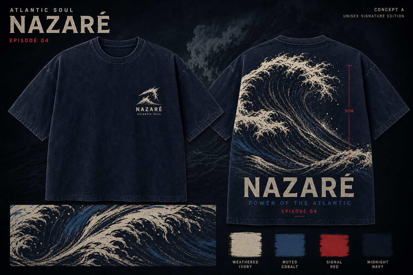 Atlantic Soul Nazaré Heavyweight T-Shirt