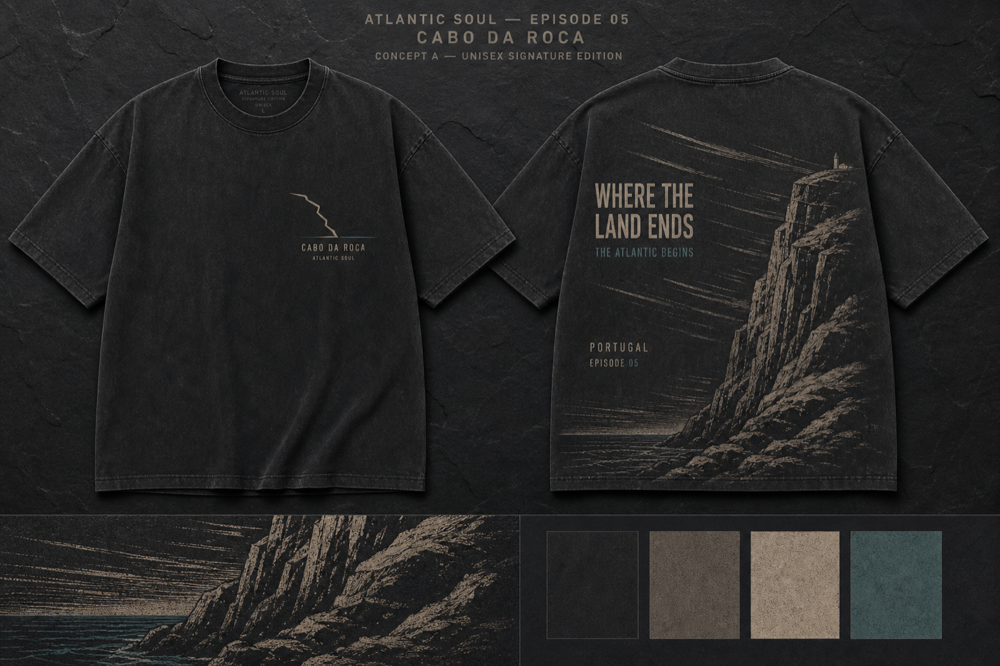 Atlantic Soul Cabo da Roca Heavyweight T-Shirt