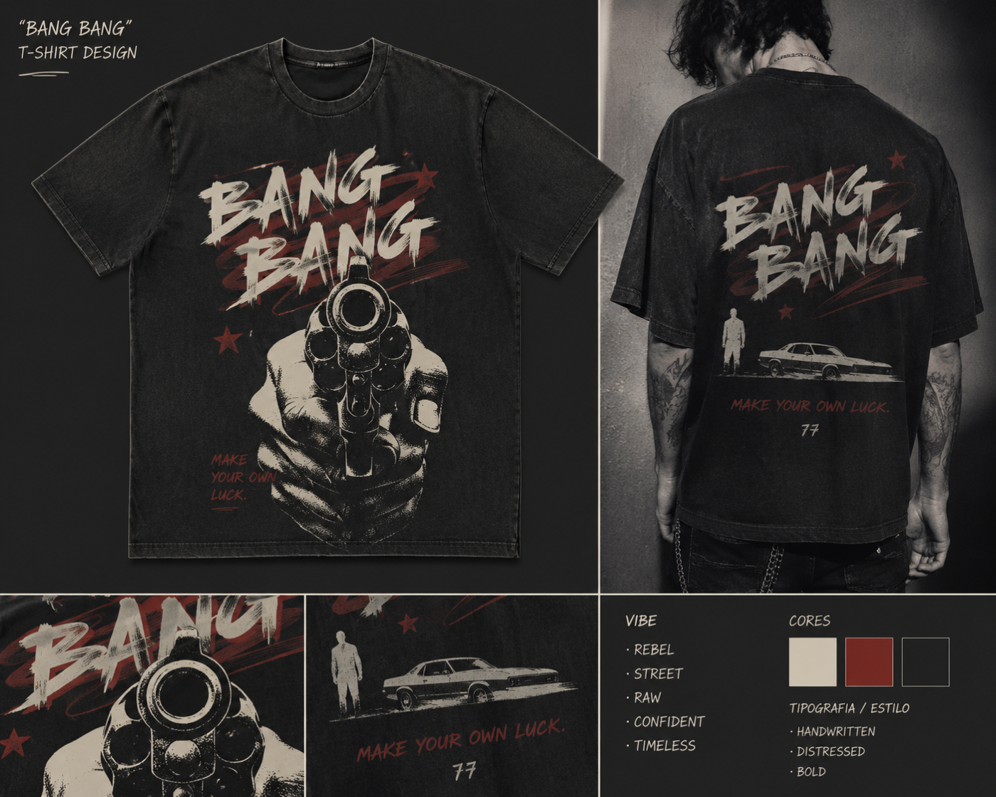 Bang Bang Make Your Own Luck Heavyweight T-Shirt