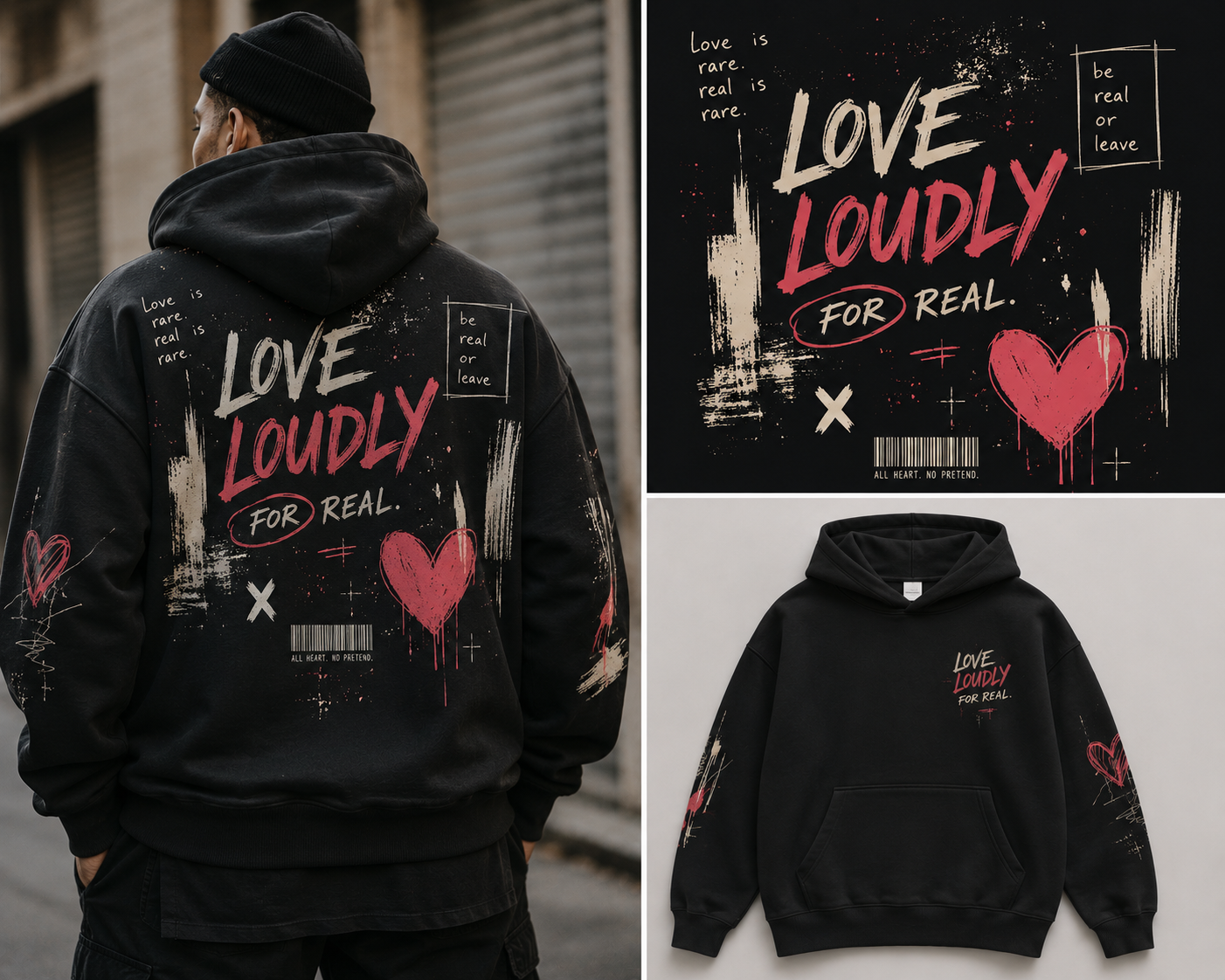 Love Loudly Real Is Rare Hoodie